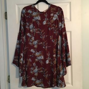 Pretty Bell Sleeve floral dress